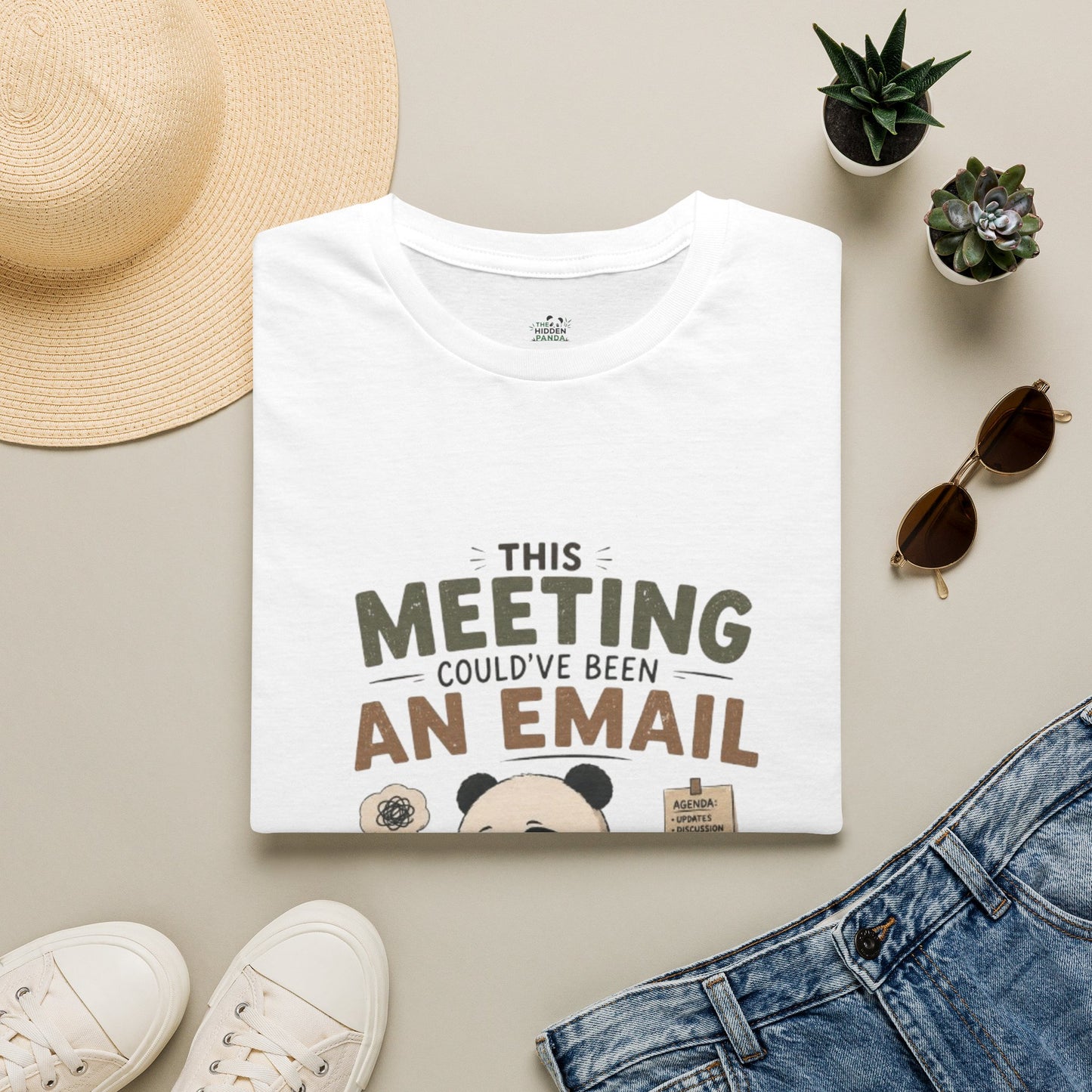 This Meeting Could've Been An Email T-Shirt — Funny Panda Office Tee