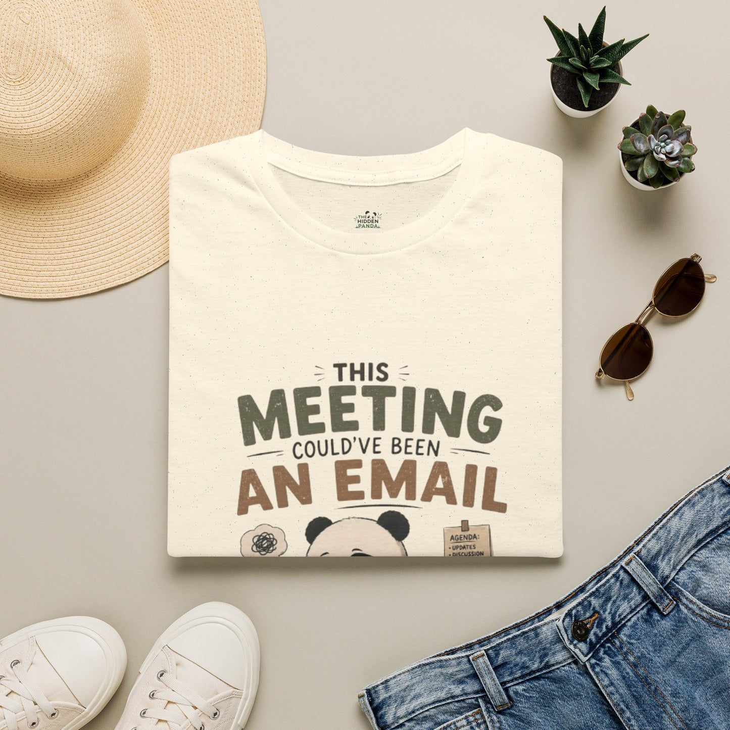This Meeting Could've Been An Email T-Shirt — Funny Panda Office Tee