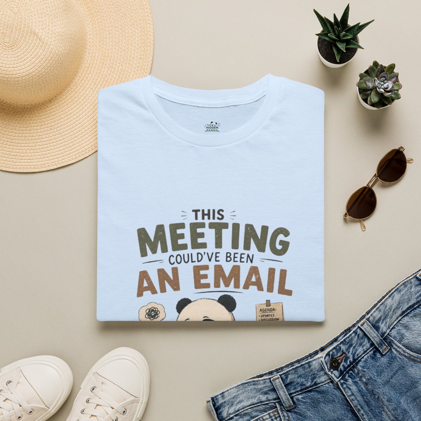 This Meeting Could've Been An Email T-Shirt — Funny Panda Office Tee