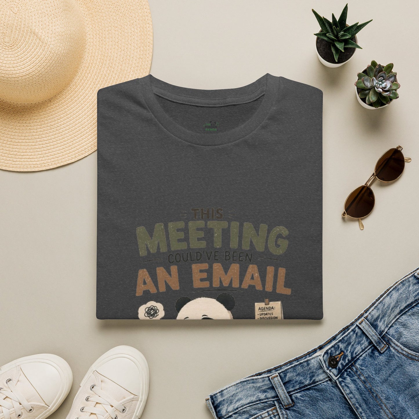 This Meeting Could've Been An Email T-Shirt — Funny Panda Office Tee