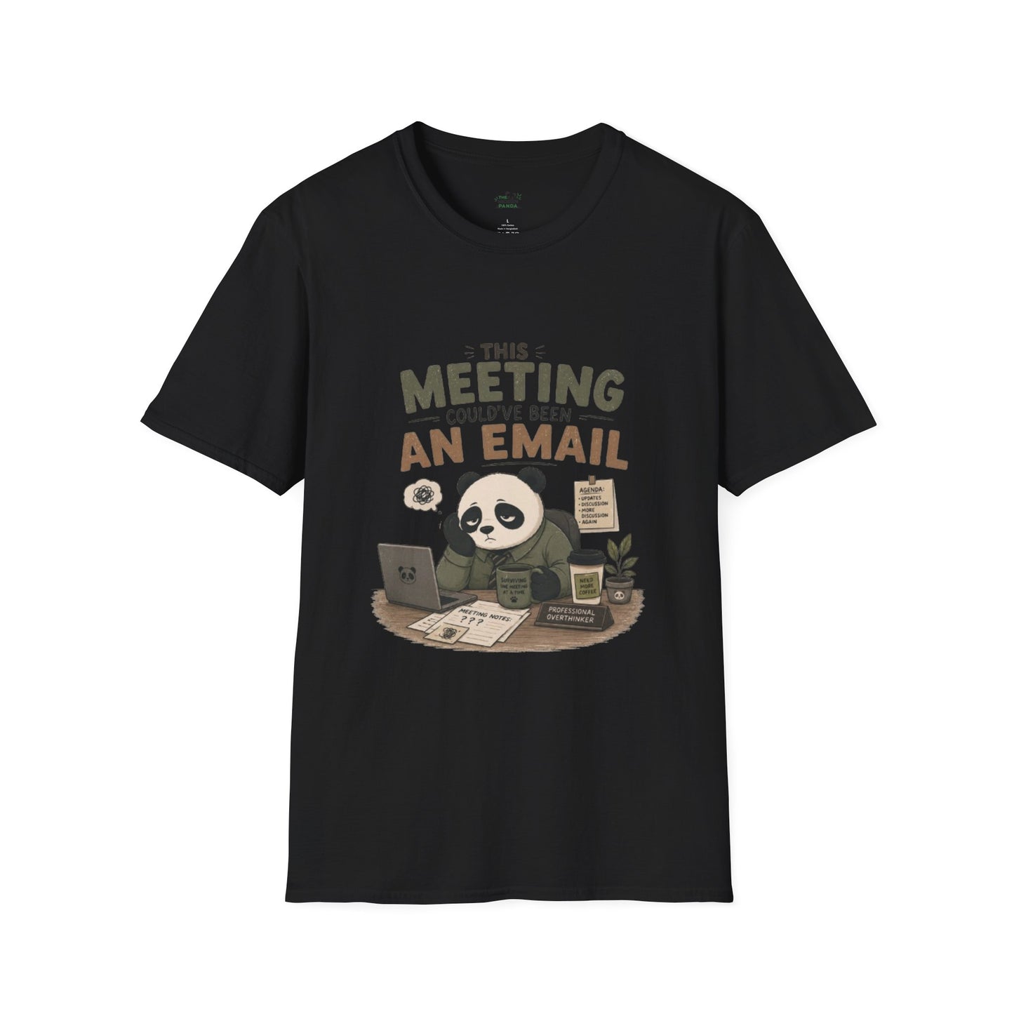 This Meeting Could've Been An Email T-Shirt — Funny Panda Office Tee