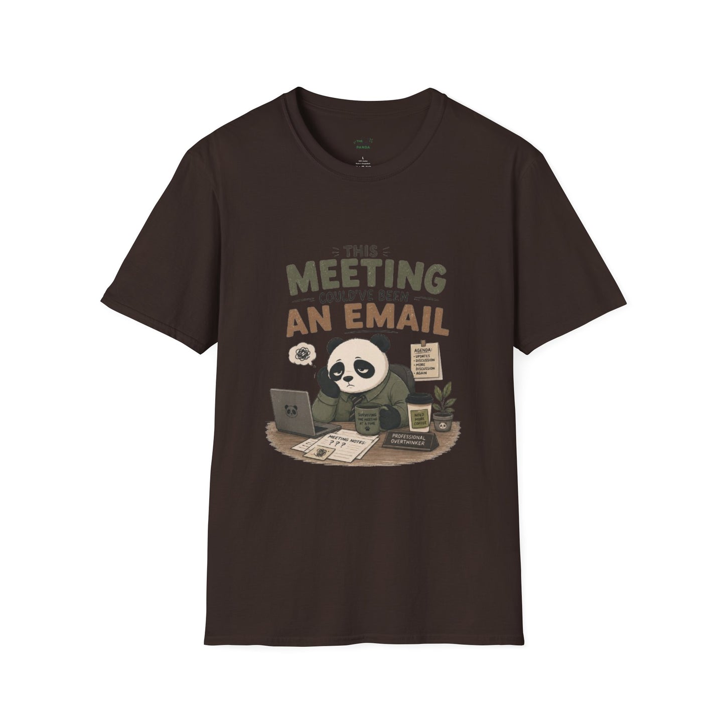 This Meeting Could've Been An Email T-Shirt — Funny Panda Office Tee