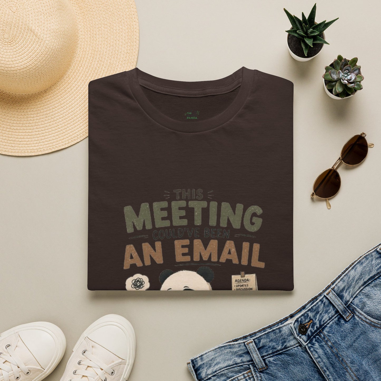 This Meeting Could've Been An Email T-Shirt — Funny Panda Office Tee