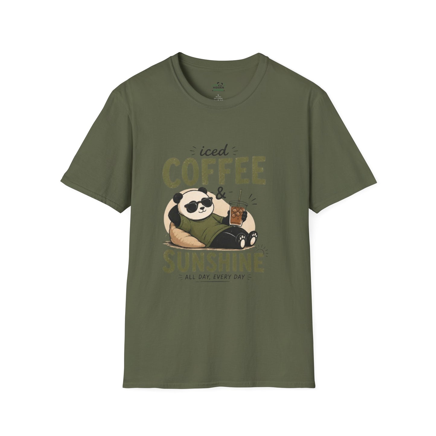 Iced Coffee & Sunshine Panda T-Shirt