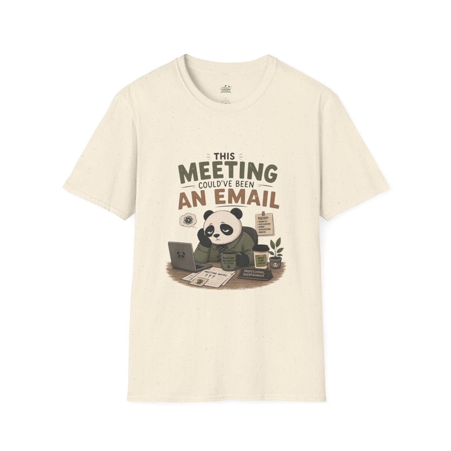 This Meeting Could've Been An Email T-Shirt — Funny Panda Office Tee