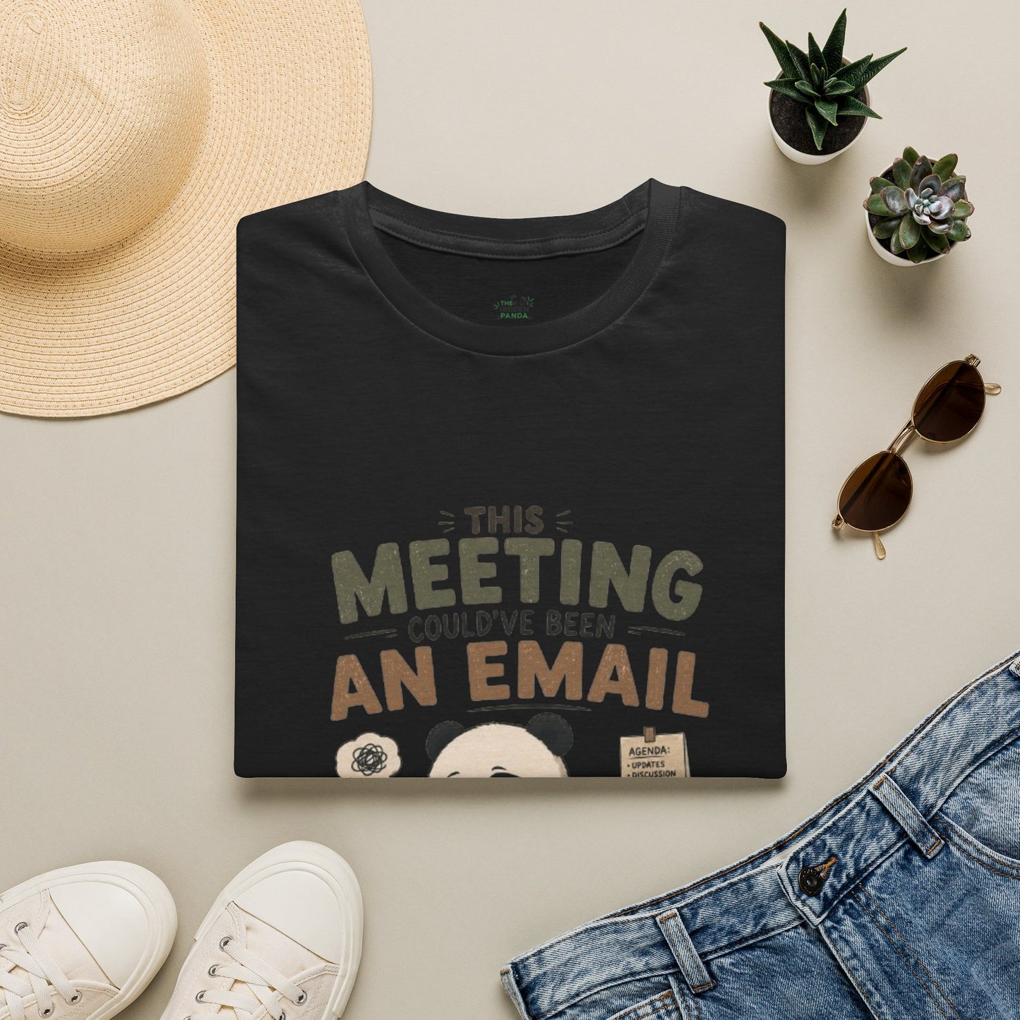 This Meeting Could've Been An Email T-Shirt — Funny Panda Office Tee