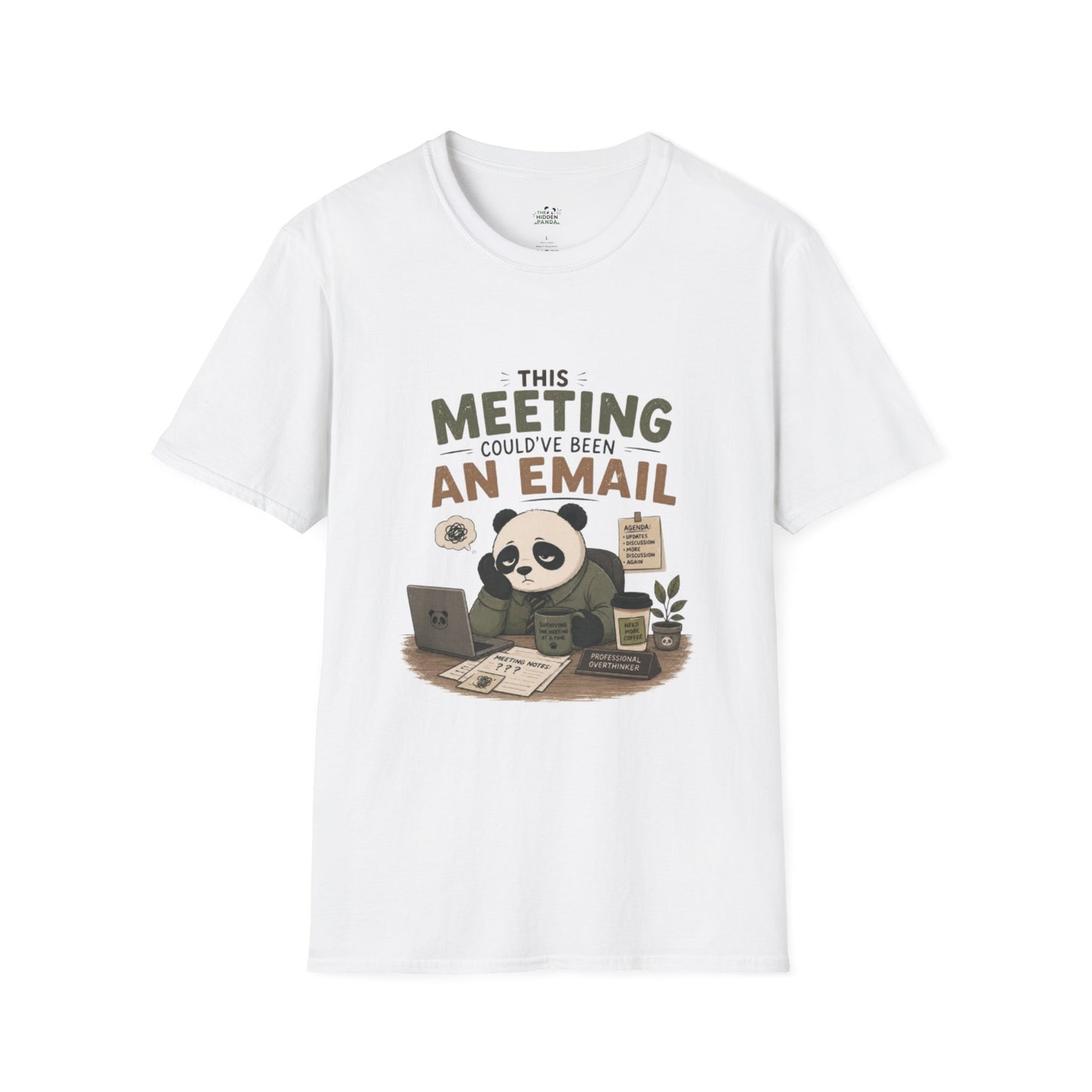 This Meeting Could've Been An Email T-Shirt — Funny Panda Office Tee