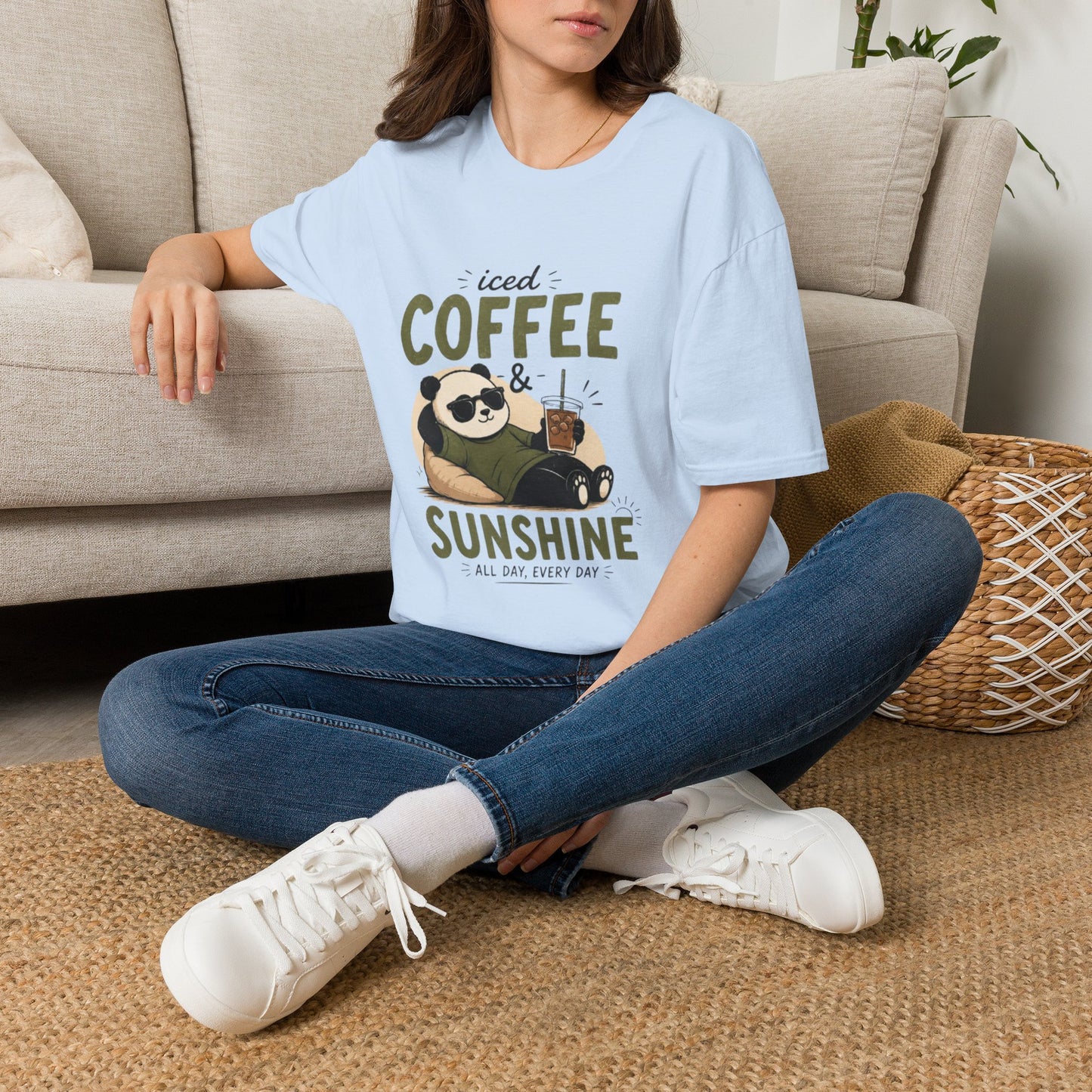 Iced Coffee & Sunshine Panda T-Shirt
