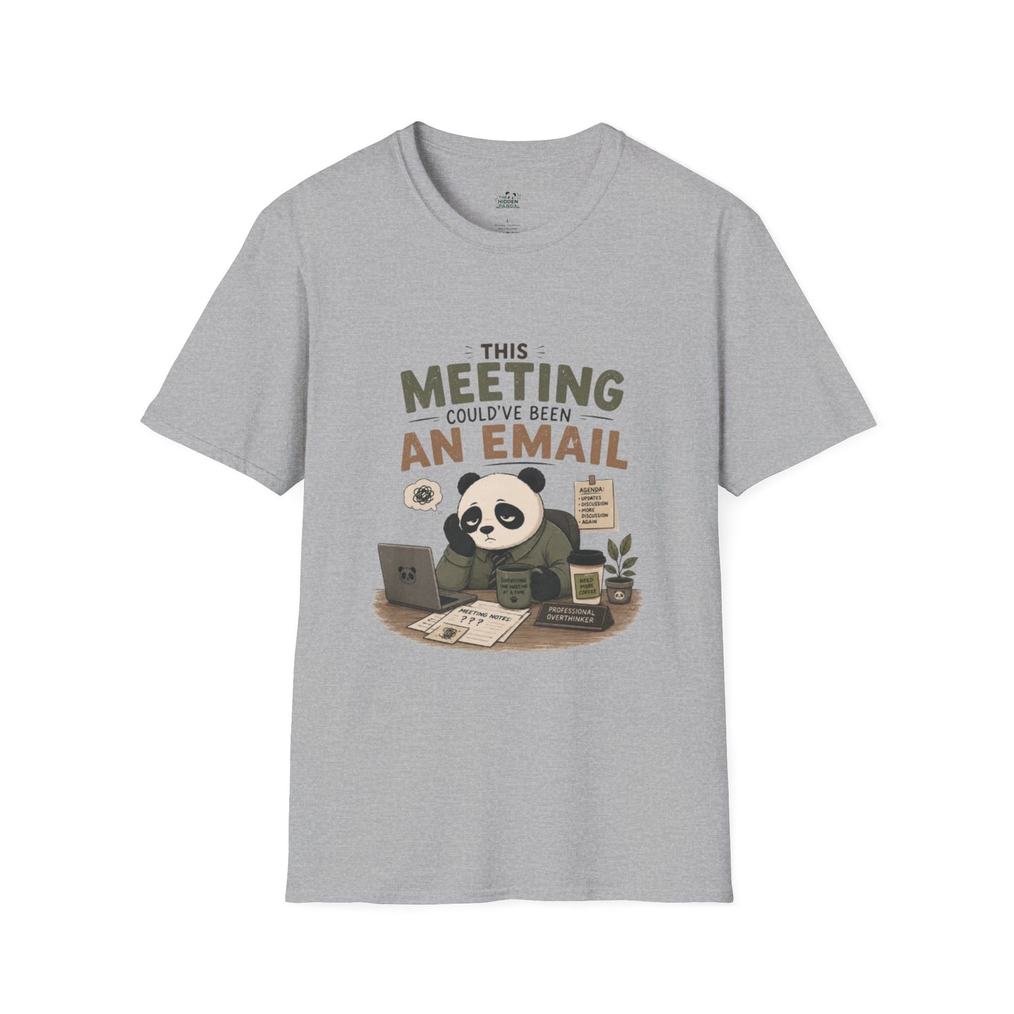 This Meeting Could've Been An Email T-Shirt — Funny Panda Office Tee