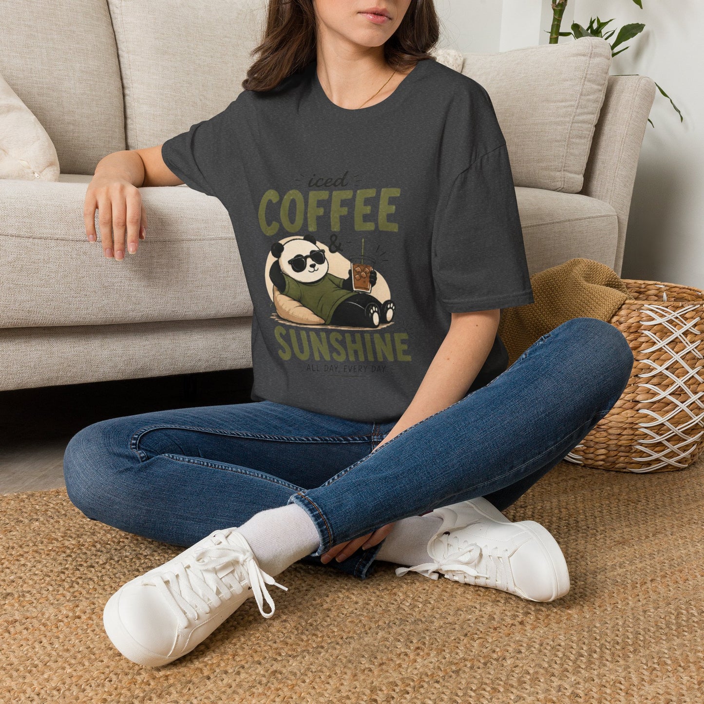 Iced Coffee & Sunshine Panda T-Shirt