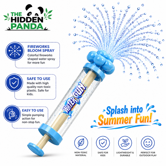 The Hidden Panda Fireworks Water Gun Pull-out Children's Toy Water Pistols